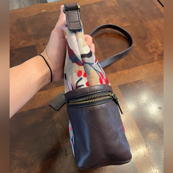 Fossil Women's Crossbody Bag - Floral Red and Black - Picture 4 of 13